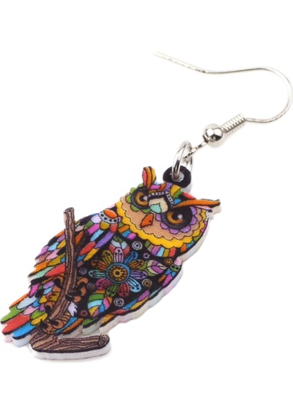 Siyah Stil Kadın Kız Çocuklar Için Yeni Moda Sevimli Hayvan Takı Aksesuarları Hediye Akrilik Baykuş Kuş Küpe Düşen Dangle Yeni - (Yurt Dışından) indirimleri