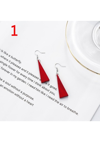 No.14 Boyutu Yeni Basit Retro Ahşap Geometrik Yıldız Küpe Püskül Uzun Düşen Küpe Kadınlar Için Alaşımlı Takı Aksesuarları (Yurt Dışından) fiyatları