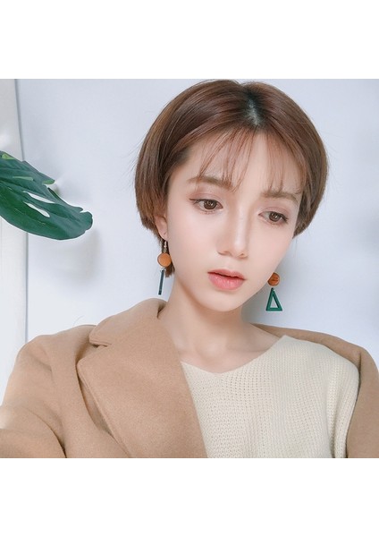 No.14 Boyutu Yeni Basit Retro Ahşap Geometrik Yıldız Küpe Püskül Uzun Düşen Küpe Kadınlar Için Alaşımlı Takı Aksesuarları (Yurt Dışından) fırsatları