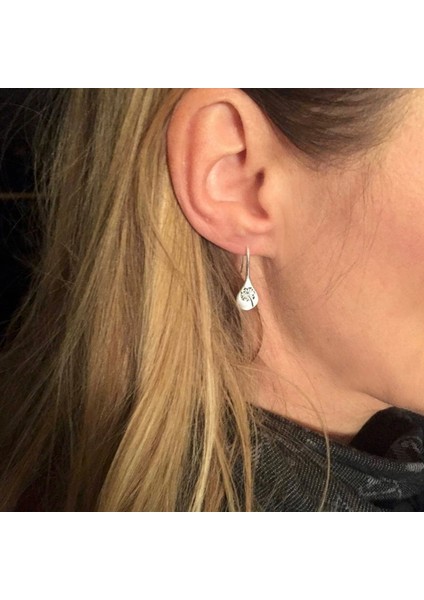 Gümüş Tarzı 1 Çift Basit Vintage Gümüş Karahindiba Küpe Kadınlar Nişan Düğün Takıları Açıklama Küpe (Yurt Dışından) indirimleri