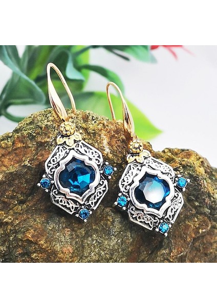 No.14 Boyutu Kadın Moda Gümüş Safir Küpe Düğün Zarif Takı Karşılık Gelen Resim Için Stil Seçimi (Yurt Dışından) fiyatları