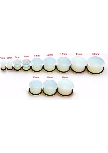 Kahverengi Tarzı 12 mm 6 Renk Seçeneği 5~18MM Doğal Taş Kulak Tıkaçları ve Tüneller Expander O-Yüzük Kulak Genişletme Piercing Vücut Takıları (Yurt Dışından) modelleri