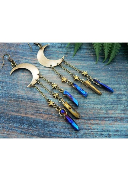 Altın Tarzı Hilal Küpe, Ay Tanrıçası Küpe, Pagan Küpe, Festival, Boho, Yoga Küpeleri, Kristal Küpe, Zen Küpe, Hippi, Derviş. (Yurt Dışından) fiyatları