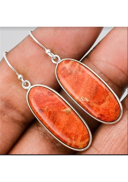 Moda Takı Bayan Küpe Turuncu Kırmızı Turkuaz Küpe Retro Klasik Tarz Zarif Takı (Yurt Dışından)