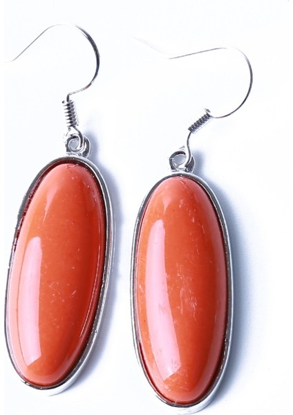 Moda Takı Bayan Küpe Turuncu Kırmızı Turkuaz Küpe Retro Klasik Tarz Zarif Takı (Yurt Dışından) modelleri