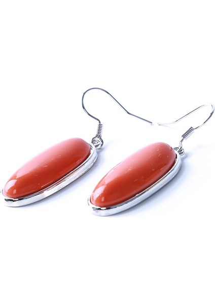 Moda Takı Bayan Küpe Turuncu Kırmızı Turkuaz Küpe Retro Klasik Tarz Zarif Takı (Yurt Dışından) indirimleri