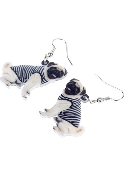 Kadın Kızlar Için Moda Sevimli Hayvan Takıları French Bulldog Pug Köpek Yavrusu Küpe Damla Asılı Akrilik Tatlı Aksesuarlar (Yurt Dışından) indirimleri