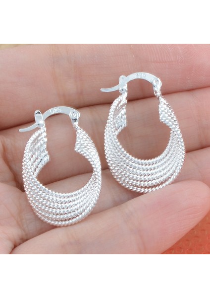 No.9 Boyutu 925 Ayar Gümüş Kadın Moda Halka Küpe Asma Küpe Küpe Takı Stil Seçiniz (Yurt Dışından) fiyatları