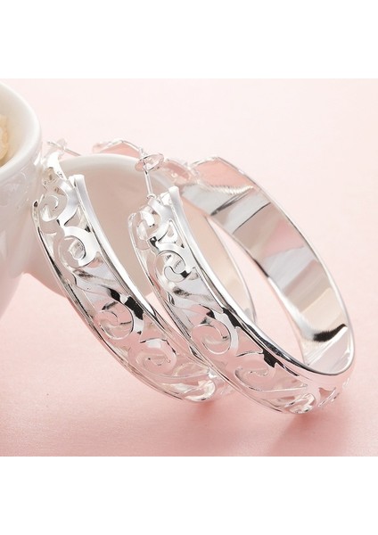 No.9 Boyutu 925 Ayar Gümüş Kadın Moda Halka Küpe Asma Küpe Küpe Takı Stil Seçiniz (Yurt Dışından) fırsatları