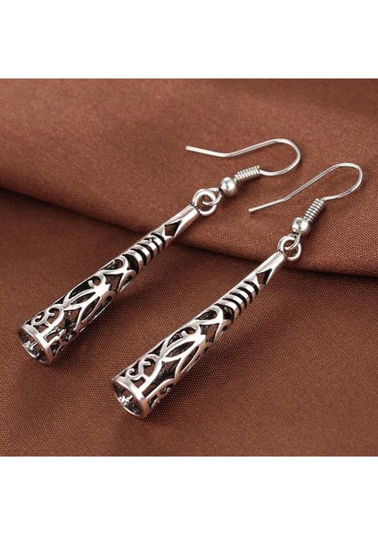 No.1 Boyutu Bohemia Moda Kadın Kolye Küpe Uzun Gümüş Püskül Düşen Küpe (Yurt Dışından)