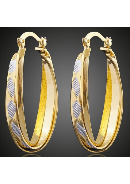 Moda Gerçek 18 Ayar Altın Kaplama Damla Küpe Takı Hediye (Yurt Dışından) fiyatları