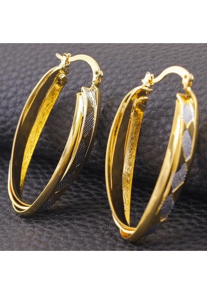 Moda Gerçek 18 Ayar Altın Kaplama Damla Küpe Takı Hediye (Yurt Dışından) modelleri