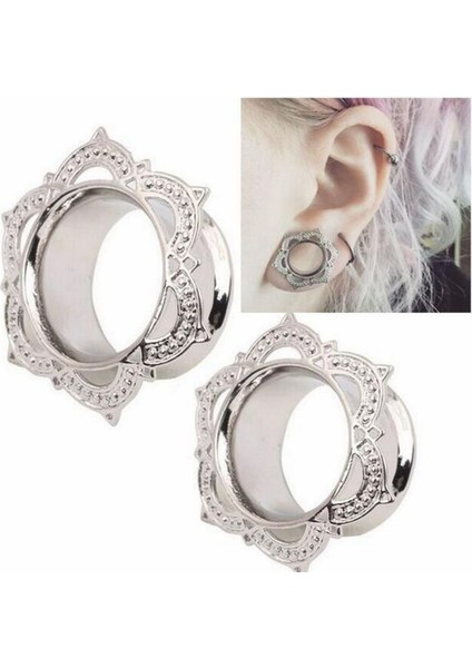 Altın Tarzı 10 mm 1 Çift Pirinç Fiş ve Tünel Streç Kalibre Kabile Lotus Çiçeği Çift Tırtıklı Altın Bakır Kulak Genişletici Vücut Takı (Yurt Dışından) fiyatları