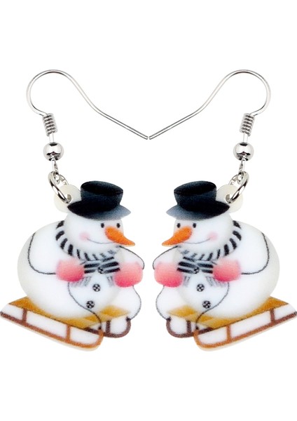 Süt Beyazı Tarzı Kadın Kızlar Gençler Için Akrilik Kar Tanesi Küpe Düşen Anime Kar Şapka Atkı Anime Kar Adamı Süslemeler Takı Hediye Aksesuarları (Yurt Dışından) modelleri