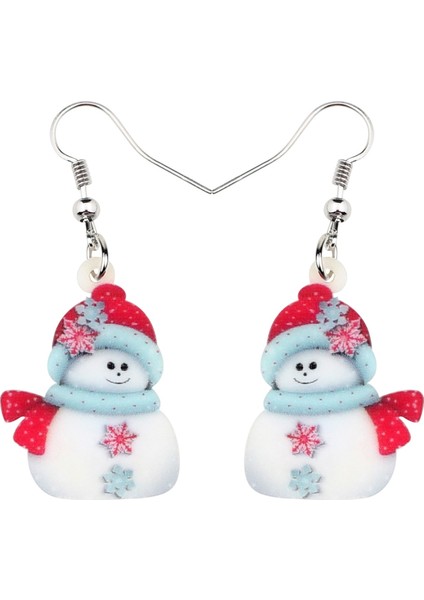 Süt Beyazı Tarzı Kadın Kızlar Gençler Için Akrilik Kar Tanesi Küpe Düşen Anime Kar Şapka Atkı Anime Kar Adamı Süslemeler Takı Hediye Aksesuarları (Yurt Dışından) indirimleri
