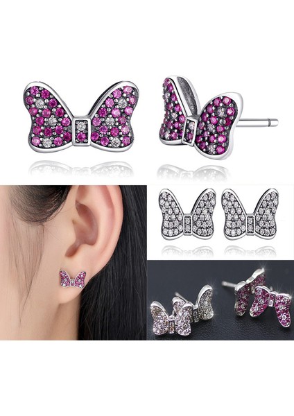 Beyaz Stil 925 Ayar Gümüş Minnie'nin Parıldayan Fişekli Kedi Kulaklı Küpe Kadınlar Için Mücevher Uyumlu Moda Hediye (Yurt Dışından) fiyatları