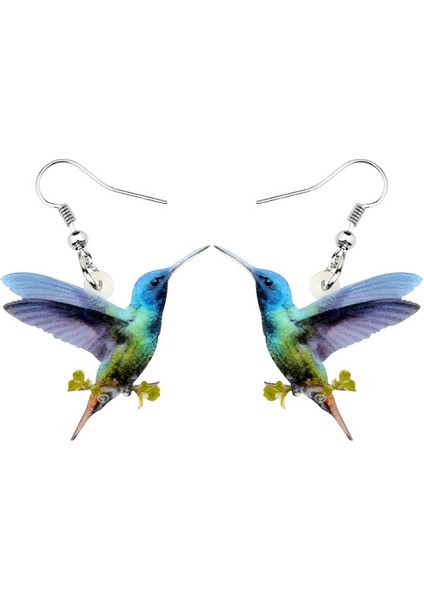 Bej Tarzı Akrilik Mavi Kuş Çiçeği Küpe Düşme Bırak Benzersiz Takı Kadınlar Kızlar Pet Severler Şans Hediye Parti Aksesuarları (Yurt Dışından) modelleri