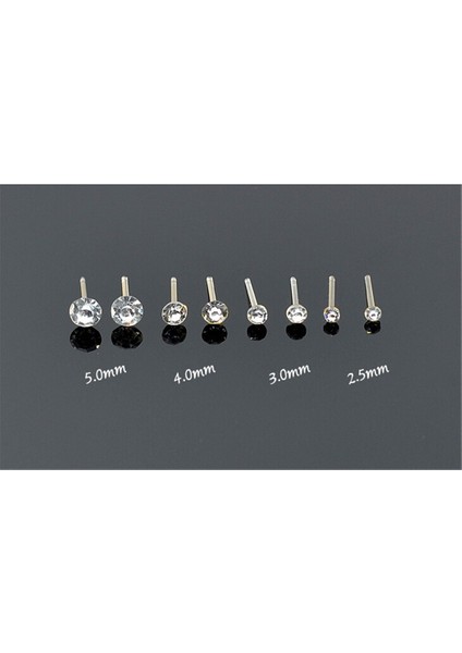 Çok Renkli Stil 0,3 cm 20 Çift Paket Moda Çok Renkli Yuvarlak Taşlı Kristal Plastik Küpe Kadın Kızlar Alerjiye Uygun Küpe Takı (Yurt Dışından)