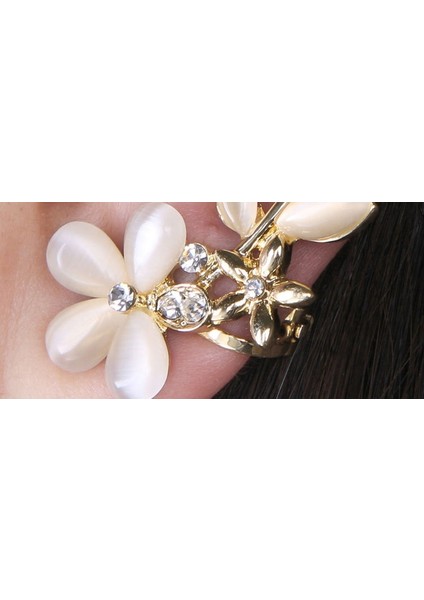 Sevimli Retro Çiçek Şekilli Taşlı Kristal Sol Kulak Manşet Küpe Tacı Kelepçe Sarmal Klibi - Kıymetli Mücevher (Yurt Dışından) modelleri