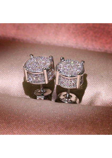 Gümüş Tarzı Princeterling Gümüş Beyaz Safir Küpe Gelinlik Nişan Düğün Takı Hediye (Yurt Dışından) fiyatları