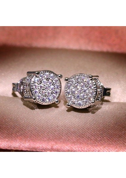 Gümüş Tarzı Princeterling Gümüş Beyaz Safir Küpe Gelinlik Nişan Düğün Takı Hediye (Yurt Dışından) fırsatları