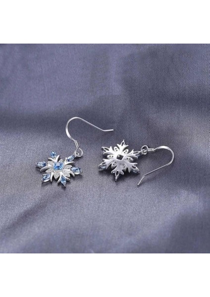 Gümüş Tarzı Jewelrypalace Promosyon 1.54CT Doğal Mavi Topaz Asma Küpe 100% Gümüş Kar Tanesi Moda Takı Kadınlar Için (Yurt Dışından) fırsatları
