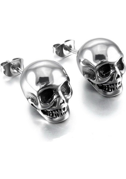 Siyah Stil Gümüş Takı Avrupa ve Amerikan Kişilik Küpe Retro Klasik Erkek ve Kadın Küpeler (Yurt Dışından) fiyatları