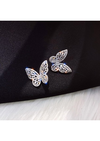 Yeni Tasarım Moda Takı Lüks Elmas Küpe Akıllı Kelebek Küpeler Kadınlar Hediye (Yurt Dışından)
