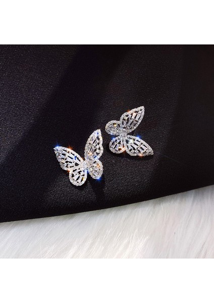 Yeni Tasarım Moda Takı Lüks Elmas Küpe Akıllı Kelebek Küpeler Kadınlar Hediye (Yurt Dışından) fiyatları