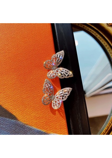 Yeni Tasarım Moda Takı Lüks Elmas Küpe Akıllı Kelebek Küpeler Kadınlar Hediye (Yurt Dışından) modelleri