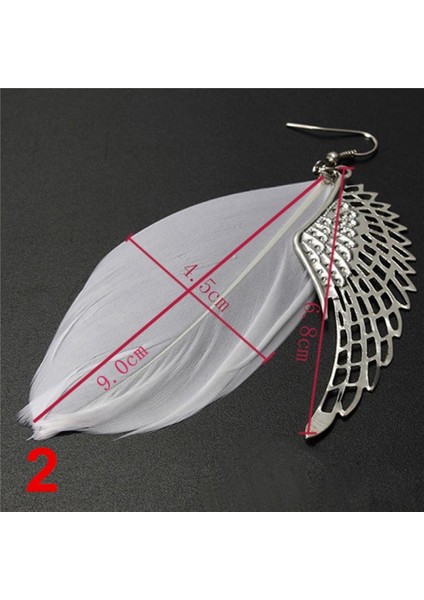 No.2 Boyutu Yeni Tibet Gümüş Kadınlar Şık Moda Taşlı Melek Kanat Küpe Damla Dangle (Yurt Dışından) modelleri