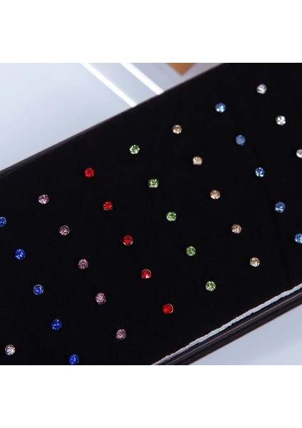 Çok Renkli Stil No.40 Beden Yeni Renkli Cerrahi Çelik Kristal Burun Halkası Vücut Piercing Takıları (Yurt Dışından) indirimleri