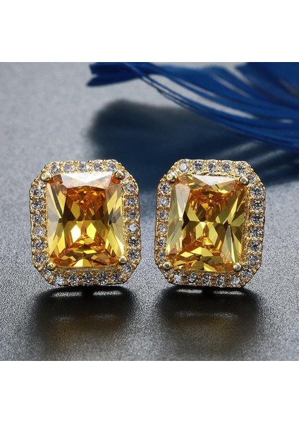 No.15 Boyutu Wometerling Gümüş Topazlı Delikli Küpe Küpe Takıları (Yurt Dışından) fırsatları