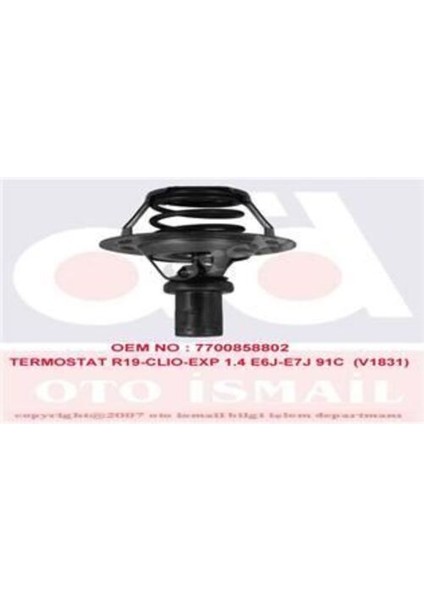 TH528491 Termostat (91C) Renault 19 Clio I 90-98 Express 95-97 Solenza 1.4 E6J E7J 7700858802