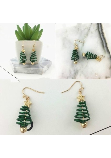 Kadınlar Için Altın Kaplama Takı Parti Küpe Noel Küpe Ağaç Küpe Küpe Asma Küpe Takı (Yurt Dışından) modelleri