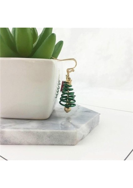 Kadınlar Için Altın Kaplama Takı Parti Küpe Noel Küpe Ağaç Küpe Küpe Asma Küpe Takı (Yurt Dışından) fırsatları