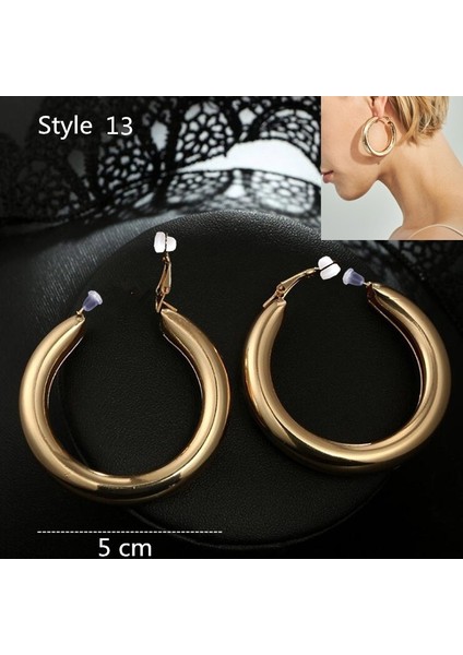 Stil 20 Küpe Deliği Olmayan Kıyafet Klipsli Küpe Deliksiz (Yurt Dışından) fırsatları