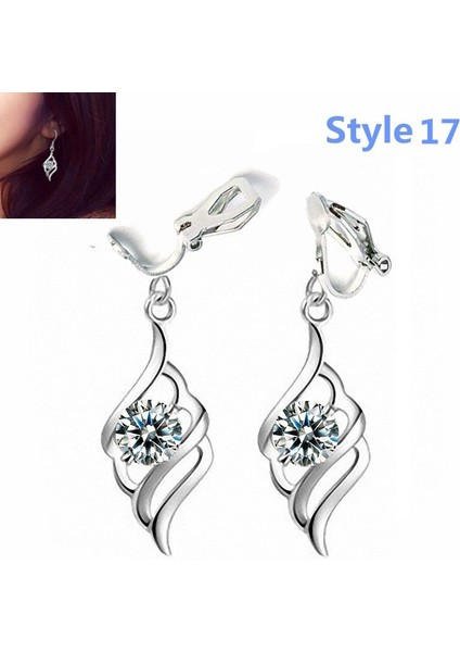 Stil 3 Küpe Deliği Olmayan Kıyafet Klipsli Küpe Deliksiz (Yurt Dışından) fırsatları