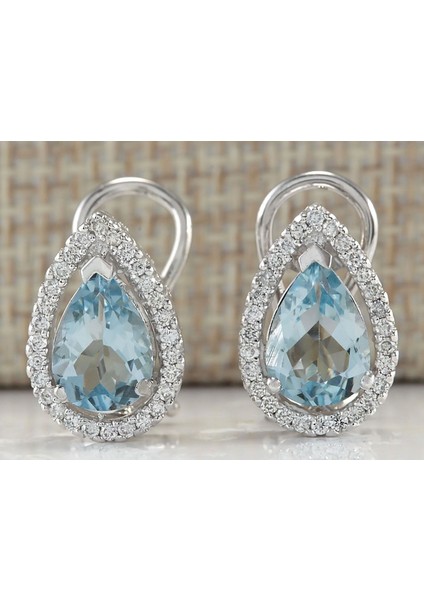 Açık Mavi Stil Womeear Kesim Akik Gümüş Küpe Düşen Küpe (Yurt Dışından) fiyatları