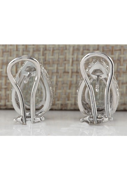 Açık Mavi Stil Womeear Kesim Akik Gümüş Küpe Düşen Küpe (Yurt Dışından) indirimleri