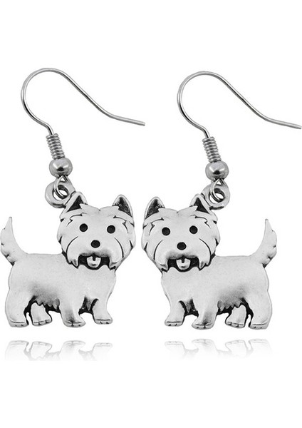 Antik Gümüş Tarzı 1'li Paket Antika Gümüş Westie Veya Cairn Terrier Köpek Cinsleri Hayvan Küpe Hediye Kutusuyla Özel ve Cool Hediye Köpek Severler Için (Yurt Dışından) fiyatları