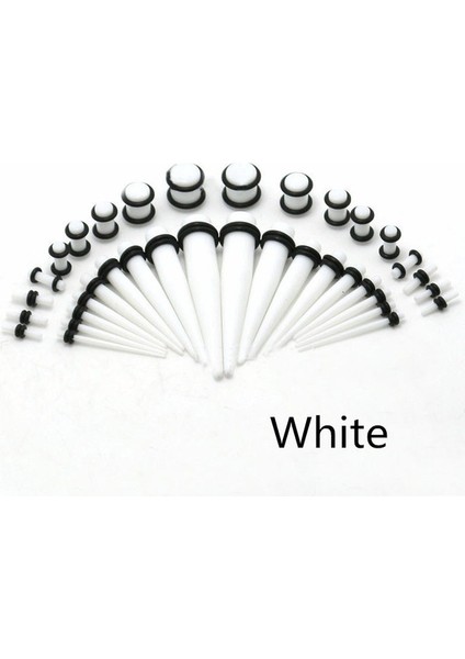 Siyah Stil Akrilik Kulak Genişletme Konik ve Fiş Seti - Renkler (Yurt Dışından) fiyatları