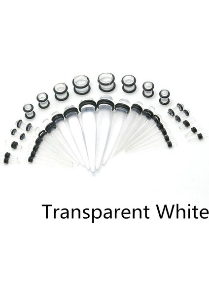 Siyah Stil Akrilik Kulak Genişletme Konik ve Fiş Seti - Renkler (Yurt Dışından) fırsatları