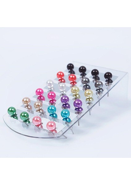 Bir Kadın Moda Hava Küpe Sahte Inci Yuvarlak Top Küpe Seti Küpe Damla Çok Renkli (Yurt Dışından) fiyatları