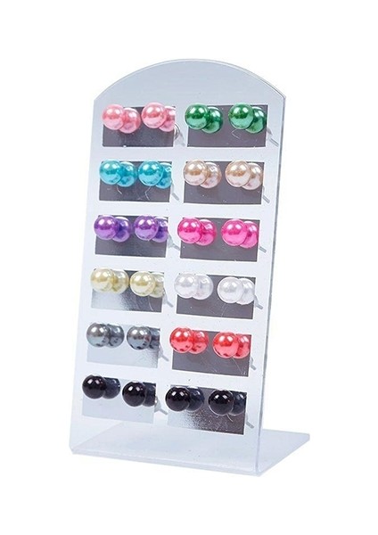 Bir Kadın Moda Hava Küpe Sahte Inci Yuvarlak Top Küpe Seti Küpe Damla Çok Renkli (Yurt Dışından) fırsatları