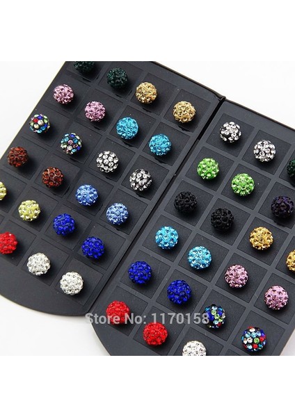 Çok Renkli Stil Yeni Kulak Takıları 12 Çift Paslanmaz Çelik Karışık Renk Moda Kristal Discos Cz Toplar Küpe + Kadın Erkekler Için Sergi Standı Için Nişan Düğün Parti Takıları Lots (Yurt Dışından) modelleri