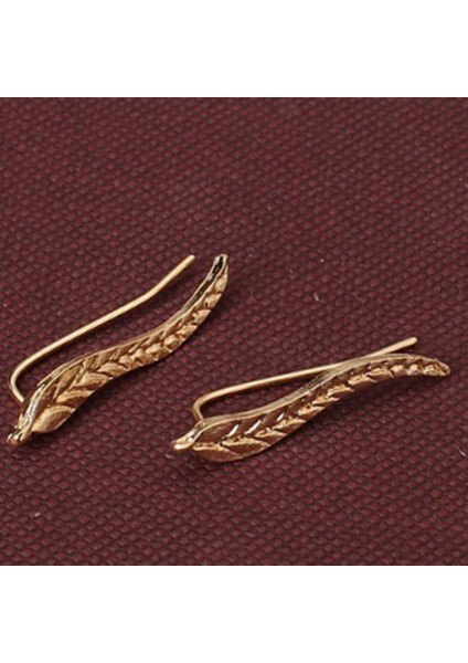 Gümüş Tarzı Yapraklı Küpe Takıları Yapraklı Tırnaklı Küpe Vines Tırnaklı Klips (Yurt Dışından) modelleri