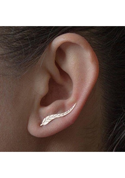 Gümüş Tarzı Yapraklı Küpe Takıları Yapraklı Tırnaklı Küpe Vines Tırnaklı Klips (Yurt Dışından) fırsatları