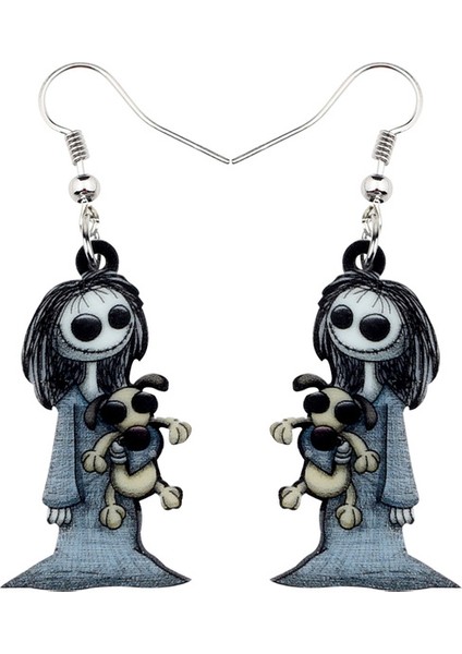 Kırmızı Stil Kadın Kızlar Için Halloween Korkunç Gülümseme Oyuncak Zombi Küpe Dangle Hoops Punk Takı Parti Kostümleri Hediye Şıklıklar (Yurt Dışından) fiyatları