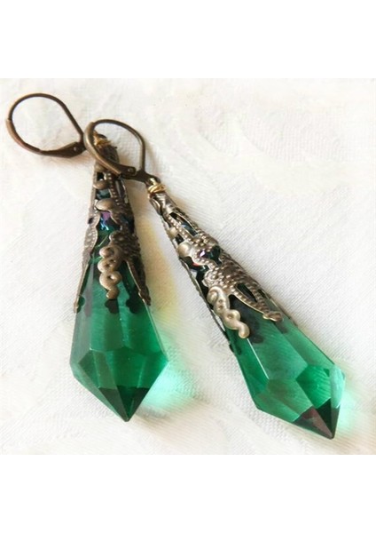 No.9 Boyutu Şık Wometerling Gümüş Kulak Doğal Kristal Asma Küpe Karşılık Gelen Resim Için Stil Seçeneği (Yurt Dışından) indirimleri